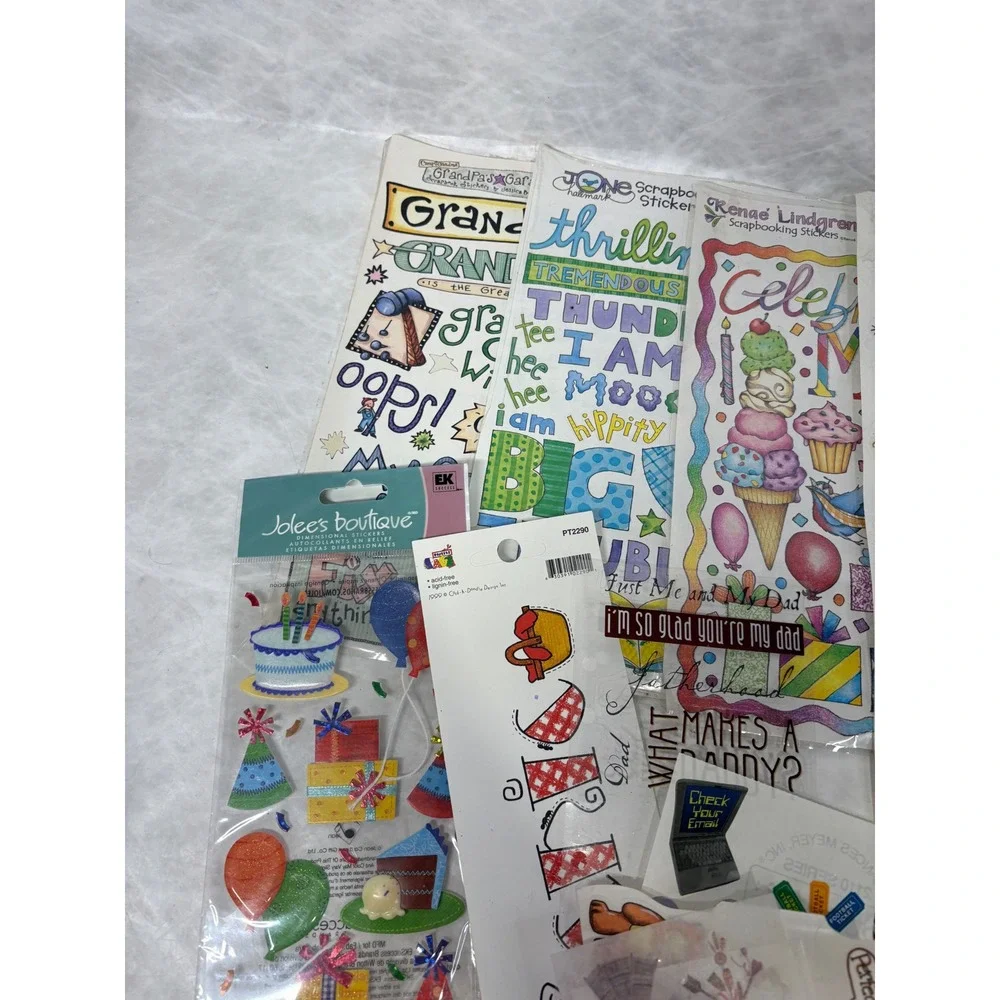Vintage Scrapbook Sticker Lot Jolees Boutique Creative Imaginations Stencils